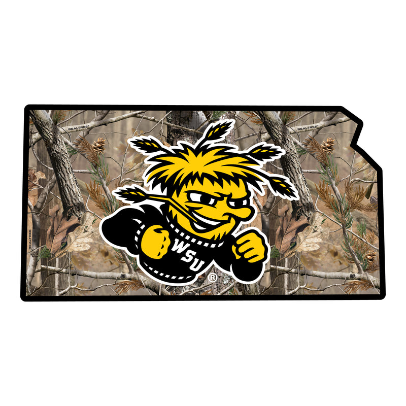 Wichita State Shockers Realtree Camouflage Vinyl Sticker/Magnet - Officially Licensed