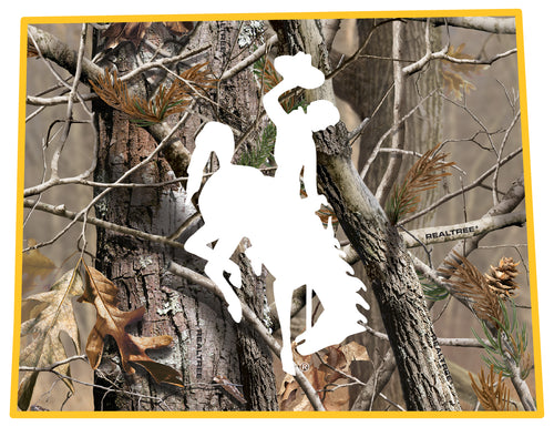 University of Wyoming Realtree Camouflage Vinyl Sticker/Magnet - Officially Licensed