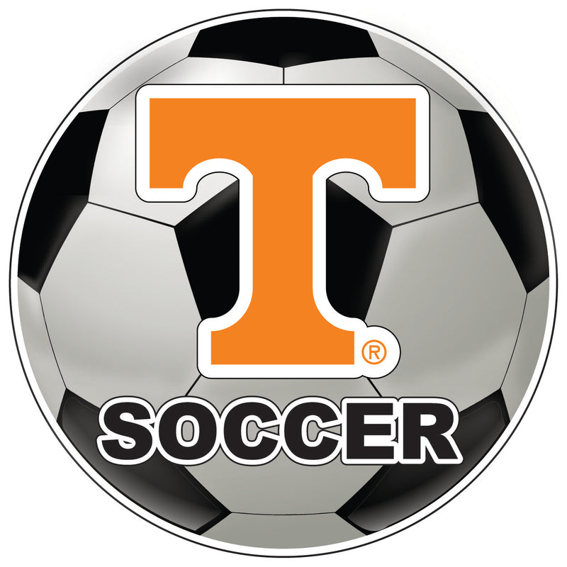 Tennessee Knoxville 4-Inch Soccer Vinyl Decal Officially Licensed Collegiate Product 