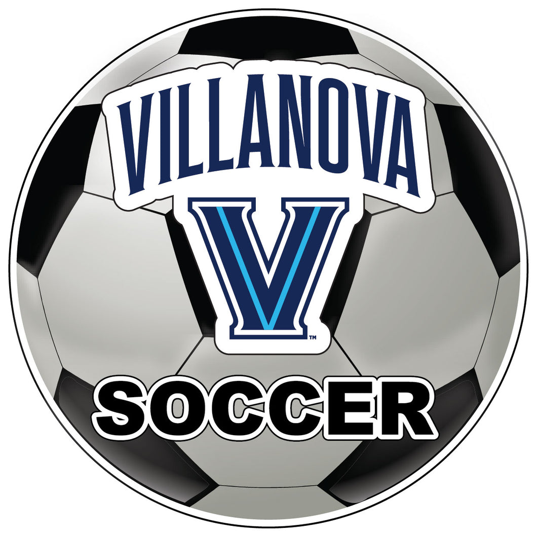 Villanova Wildcats 4-Inch Soccer Vinyl Decal Officially Licensed Collegiate Product 