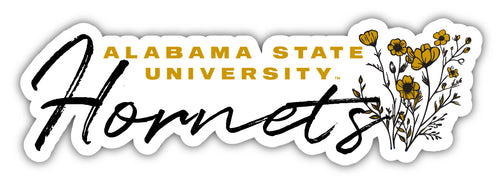Alabama State University Script Floral Sticker/Magnet - Officially Licensed School Pride Decor 
