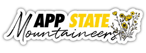 Appalachian State Script Floral Sticker/Magnet - Officially Licensed School Pride Decor 