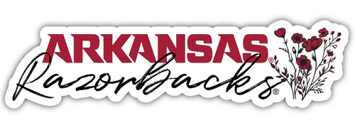 Arkansas Razorbacks Script Floral Sticker/Magnet - Officially Licensed School Pride Decor 