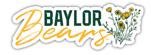 Baylor Bears Script Floral Sticker/Magnet - Officially Licensed School Pride Decor 