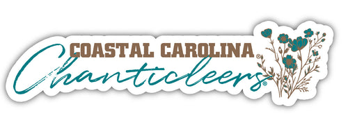 Coastal Carolina University Script Floral Sticker/Magnet - Officially Licensed School Pride Decor 