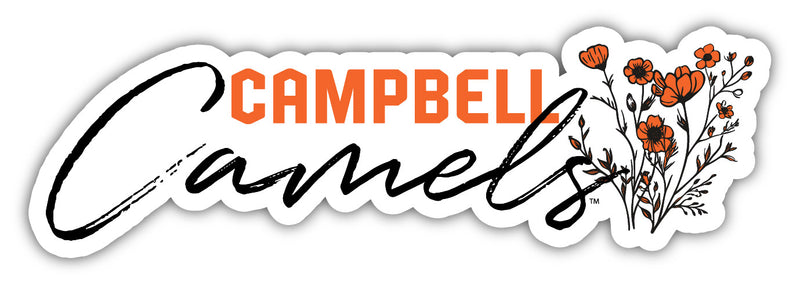 Campbell University Fighting Camels Script Floral Sticker/Magnet - Officially Licensed School Pride Decor 