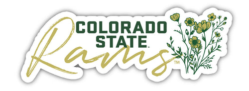 Colorado State Rams Script Floral Sticker/Magnet - Officially Licensed School Pride Decor 