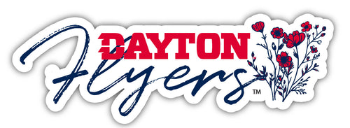 Dayton Flyers Script Floral Sticker/Magnet - Officially Licensed School Pride Decor 