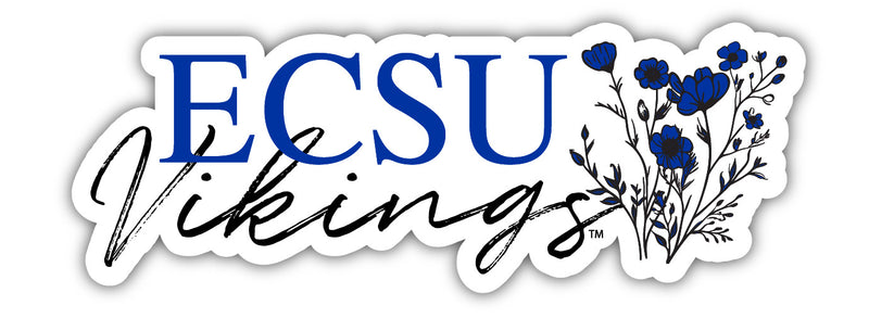 Elizabeth City State University Script Floral Sticker/Magnet - Officially Licensed School Pride Decor 