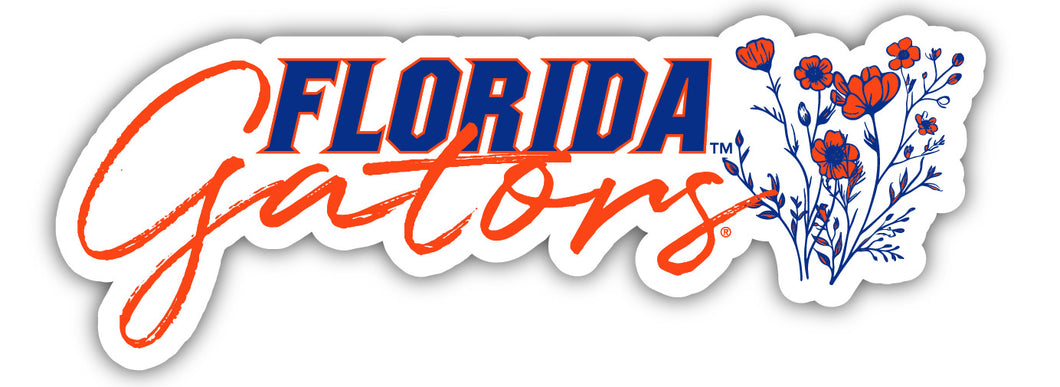 Florida Gators Script Floral Sticker/Magnet - Officially Licensed School Pride Decor 