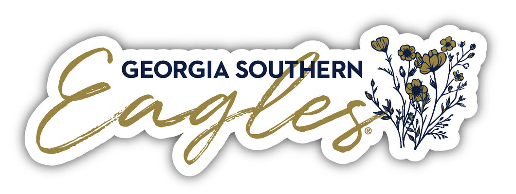 Georgia Southern Eagles Script Floral Sticker/Magnet - Officially Licensed School Pride Decor 