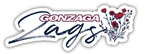 Gonzaga Bulldogs Script Floral Sticker/Magnet - Officially Licensed School Pride Decor 