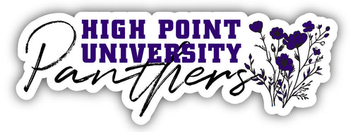 High Point University Script Floral Sticker/Magnet - Officially Licensed School Pride Decor 