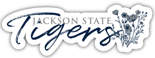 Jackson State University Script Floral Sticker/Magnet - Officially Licensed School Pride Decor 
