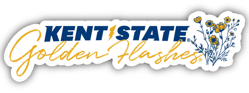 Kent State University Script Floral Sticker/Magnet - Officially Licensed School Pride Decor 