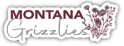 Montana University Script Floral Sticker/Magnet - Officially Licensed School Pride Decor 