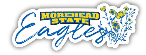 Morehead State University Script Floral Sticker/Magnet - Officially Licensed School Pride Decor 