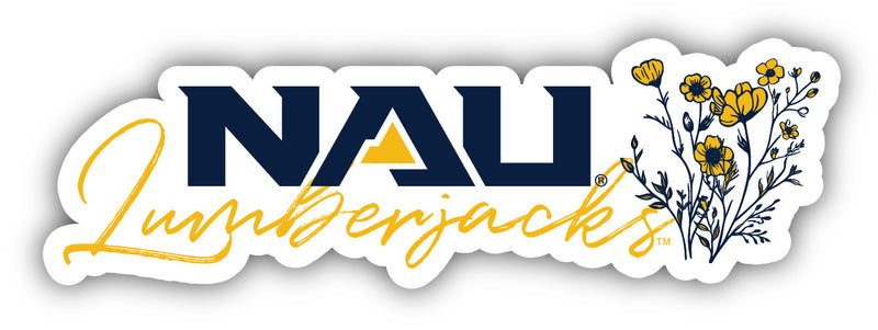 Northern Arizona University Script Floral Sticker/Magnet - Officially Licensed School Pride Decor 