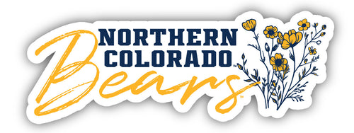 Northern Colorado Bears Script Floral Sticker/Magnet - Officially Licensed School Pride Decor 