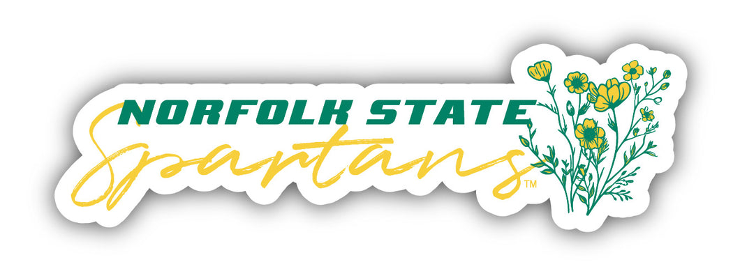 Norfolk State University Script Floral Sticker/Magnet - Officially Licensed School Pride Decor 