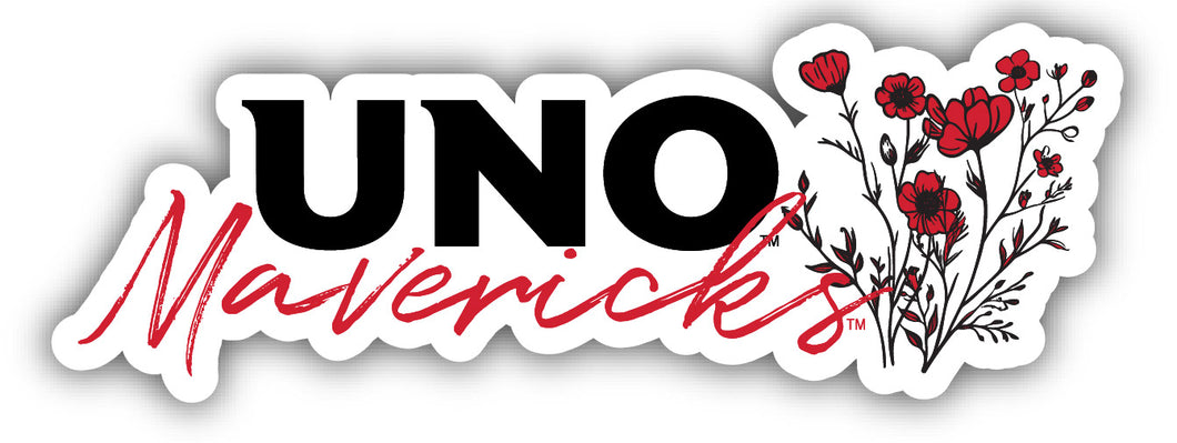 Nebraska at Omaha Script Floral Sticker/Magnet - Officially Licensed School Pride Decor 