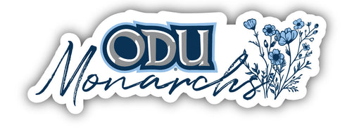 Old Dominion Monarchs Script Floral Sticker/Magnet - Officially Licensed School Pride Decor 