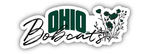 Ohio University Script Floral Sticker/Magnet - Officially Licensed School Pride Decor 