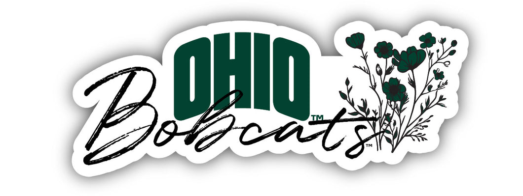 Ohio University Script Floral Sticker/Magnet - Officially Licensed School Pride Decor 