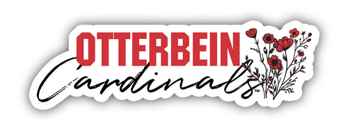 Otterbein University Script Floral Sticker/Magnet - Officially Licensed School Pride Decor 
