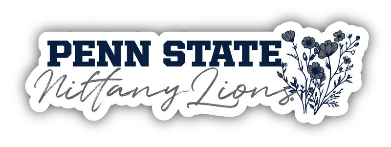 Penn State Nittany Lions Script Floral Sticker/Magnet - Officially Licensed School Pride Decor 