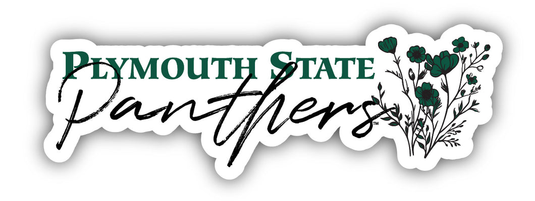 Plymouth State University Script Floral Sticker/Magnet - Officially Licensed School Pride Decor 