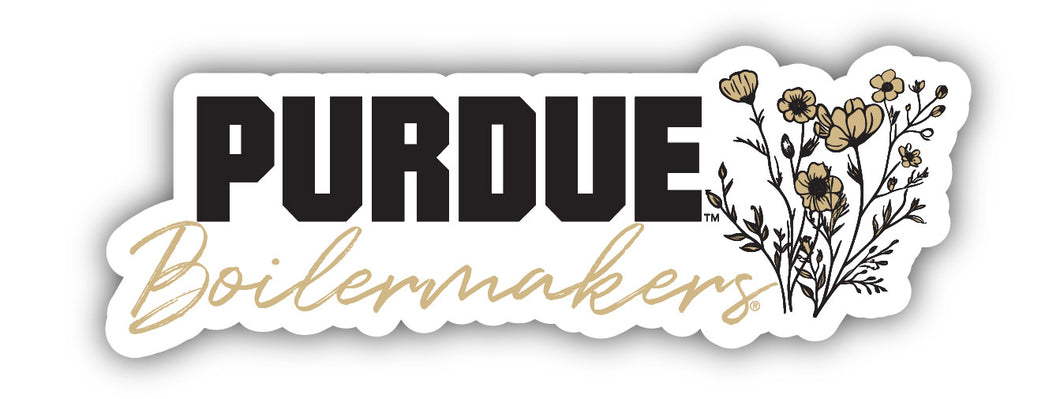 Purdue Boilermakers Script Floral Sticker/Magnet - Officially Licensed School Pride Decor 
