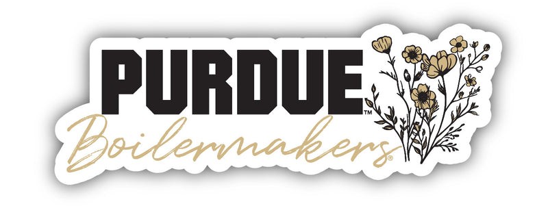 Purdue Boilermakers Script Floral Sticker/Magnet - Officially Licensed School Pride Decor 