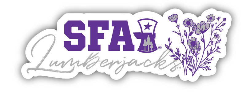 Stephen F. Austin State University Script Floral Sticker/Magnet - Officially Licensed School Pride Decor 
