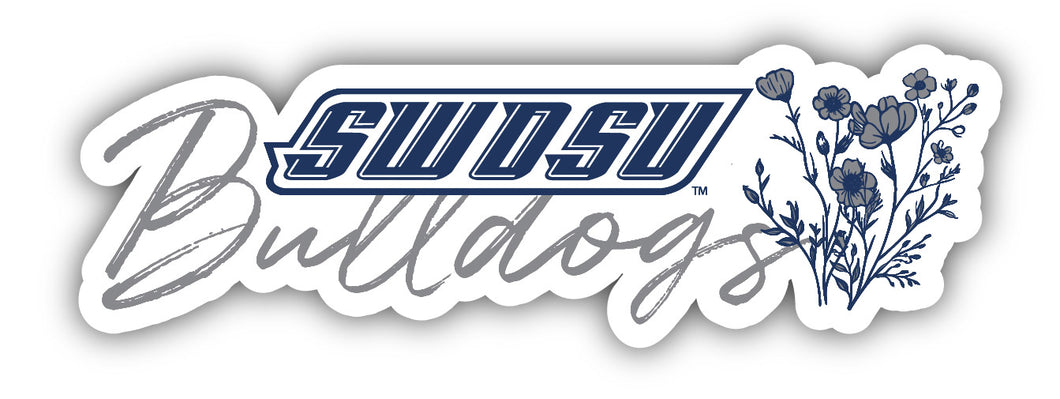 Southwestern Oklahoma State University Script Floral Sticker/Magnet - Officially Licensed School Pride Decor 