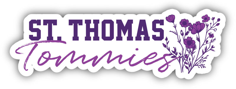 University of St. Thomas Script Floral Sticker/Magnet - Officially Licensed School Pride Decor 