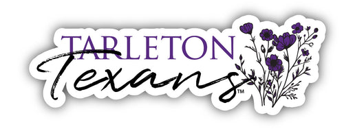 Tarleton State University Script Floral Sticker/Magnet - Officially Licensed School Pride Decor 