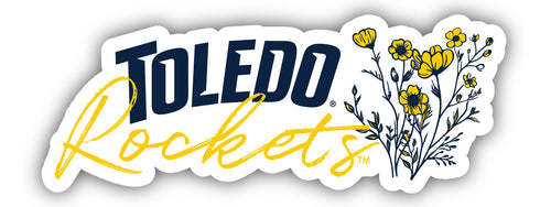 Toledo Rockets Script Floral Sticker/Magnet - Officially Licensed School Pride Decor 