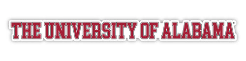 Alabama Crimson Tide Officially Licensed College Text Vinyl Decal – White, Clear and Holographic