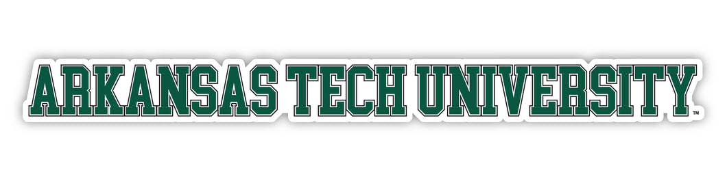 Arkansas Tech University Officially Licensed College Text Vinyl Decal – White, Clear and Holographic