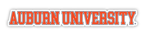 Auburn Tigers Officially Licensed College Text Vinyl Decal – White, Clear and Holographic