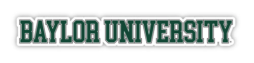 Baylor Bears Officially Licensed College Text Vinyl Decal – White, Clear and Holographic
