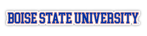 Boise State Broncos Officially Licensed College Text Vinyl Decal – White, Clear and Holographic