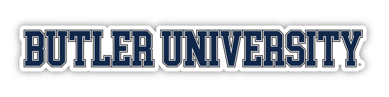 Butler Bulldogs Officially Licensed College Text Vinyl Decal – White, Clear and Holographic