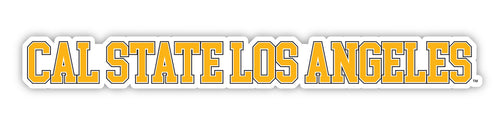 California State University Los Angeles Officially Licensed College Text Vinyl Decal – White, Clear and Holographic