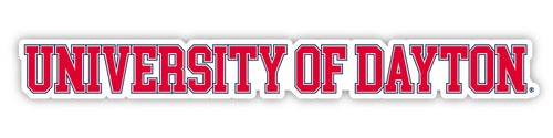 Dayton Flyers Officially Licensed College Text Vinyl Decal – White, Clear and Holographic