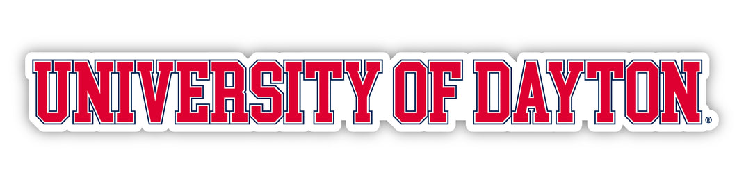 Dayton Flyers Officially Licensed College Text Vinyl Decal – White, Clear and Holographic
