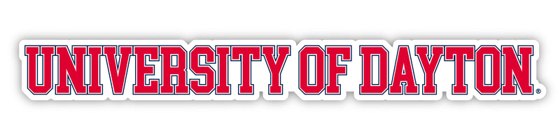Dayton Flyers Officially Licensed College Text Vinyl Decal – White, Clear and Holographic