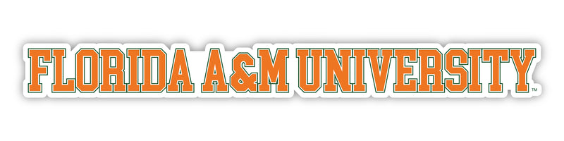 Florida A&M Rattlers Officially Licensed College Text Vinyl Decal – White, Clear and Holographic