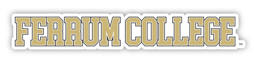 Ferrum College Officially Licensed College Text Vinyl Decal – White, Clear and Holographic